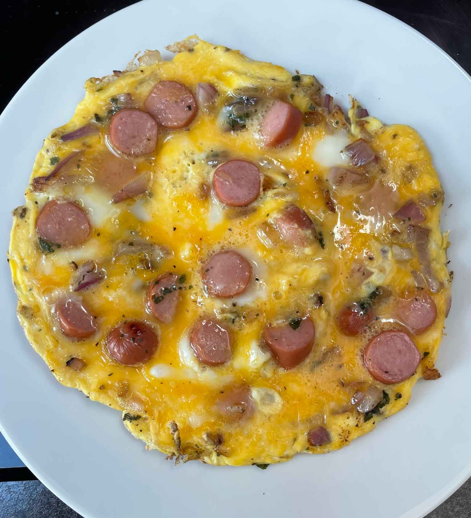 Hot-dog-Omelette